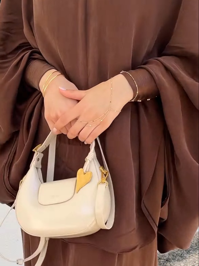 Nilüfer — kahve tonlu ipeker kupra çarşaf